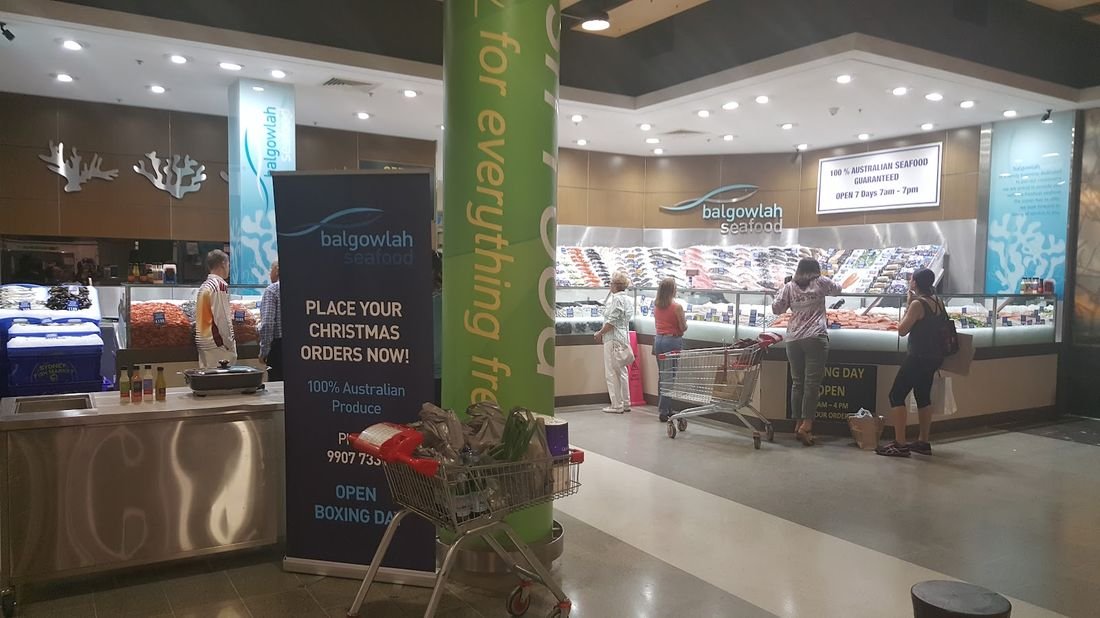 Inside Balgowlah Seafood at Balgowlah Village Shopping Centre